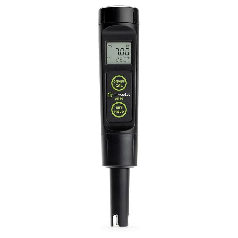 Medidor de PH/TEMPERATURA de Bolsillo con Electrodo Recambiable. Modelo PH56. Marca: MILWAUKEE