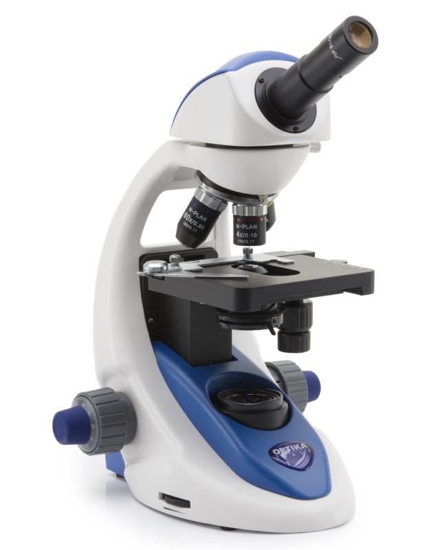 Microscopio Monocular, 1000x.  Modelo B-191. Marca: Optika