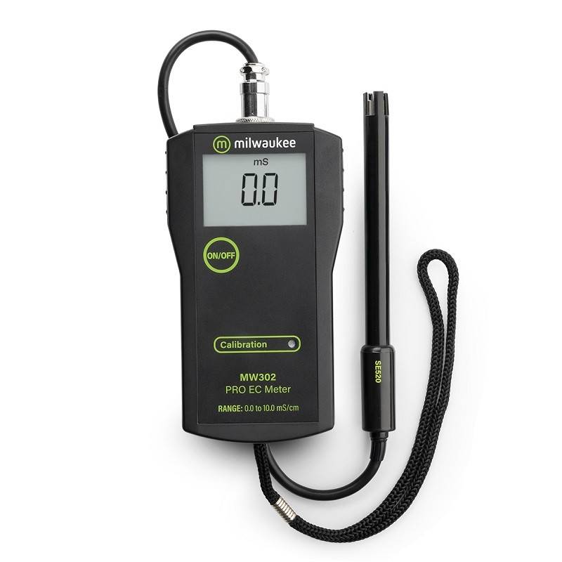 Medidor Portátil de Conductividad de Alta Gama HR. Modelo MW302 . Marca: MILWAUKEE