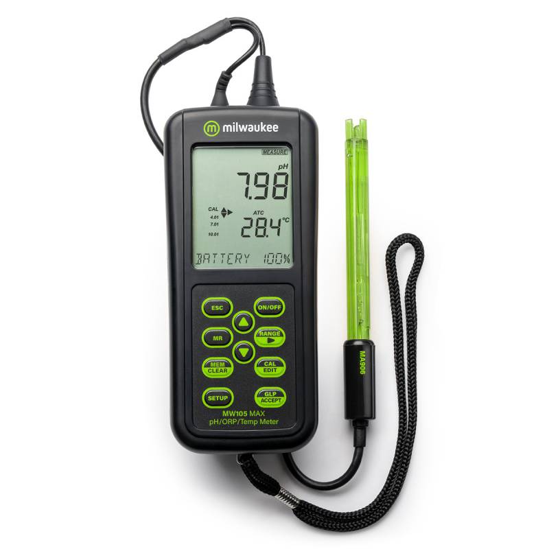 Medidor Portátil PH /ORP /TEMP. Modelo MW105. Marca: MILWAUKEE