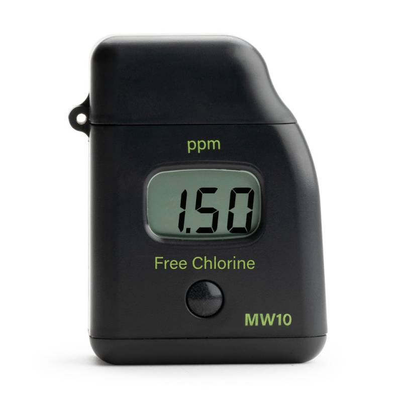 Fotómetro Digital de Cloro Libre Portátil sin Reactivos. Modelo MW10. Marca: MILWAUKEE