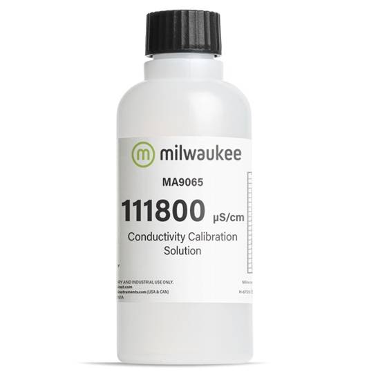 Solución de Conductividad 111800 µS/cm x 230 Ml. Modelo MA9065. Marca: MILWAUKEE
