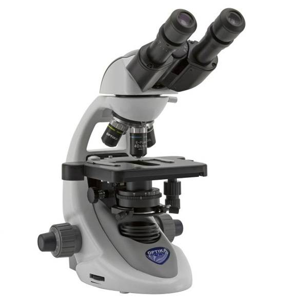 Microscopio Binocular con Objetivos planos acromáticos corregidos a infinito. Modelo B-292PLi. Marca: OPTIKA