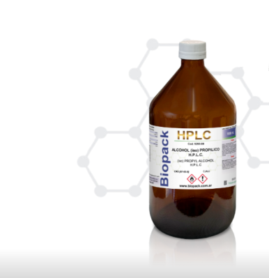 Alcohol Isopropílico HPLC x 1000 Ml. Marca: BIOPACK 