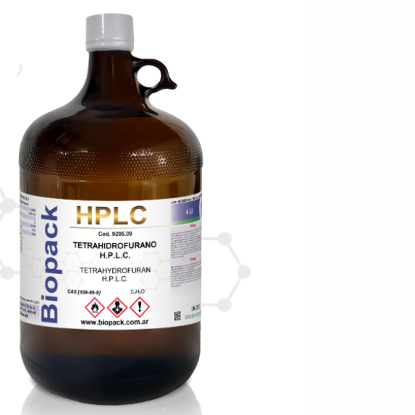 Tetrahidrofurano HPLC x 1000 Ml. Marca: BIOPACK