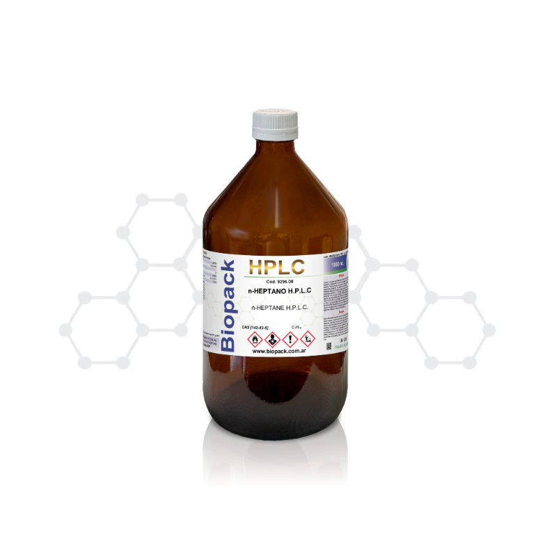 Heptano Normal HPLC x 1000 Ml. Marca: BIOPACK