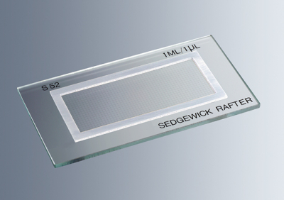 Cámara de Recuento Sedgewick Rafter Vidrio. Modelo SUP06113000. Marca: MARIENFELD                                 