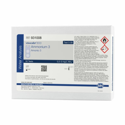 Kit Colorimétrico VISOCOLOR® ECO Amonio 3 x 50u. (931008).  Marca: MACHEREY NAGEL