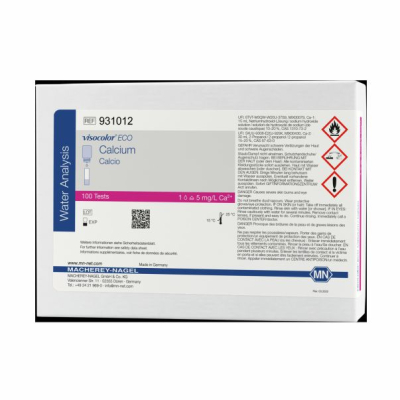 Kit de Ensayo Titrimétrico VISOCOLOR ECO Calcio (931012). Marca: MACHEREY NAGEL