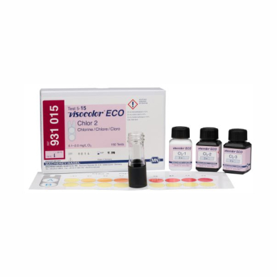Kit Visual para Determinación Colorimetrica Comparativa de Cloro Libre y Total Visocolor ECO x 300u. (931015) Marca: MACHEREY NAGEL