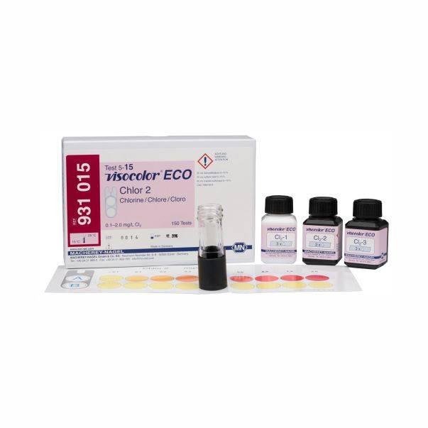 Kit Visual para Determinación Colorimetrica Comparativa de Cloro Libre y Total Visocolor ECO x 300u. (931015) Marca: MACHEREY NAGEL