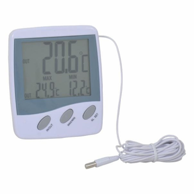 Termómetro Digital Jumbo MAX/MIN -50°C +70°C. Marca: BOECO