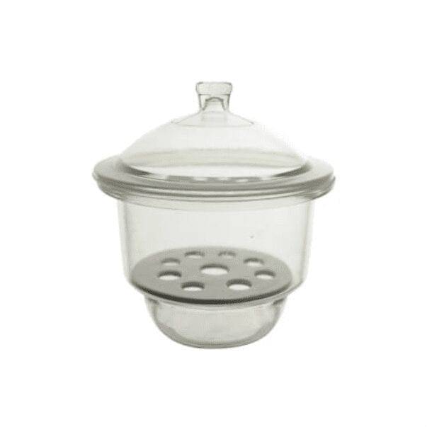 Desecador de Vidrio Boro 3.3 c/ Placa de Porcela y Llave p/ Vacio
