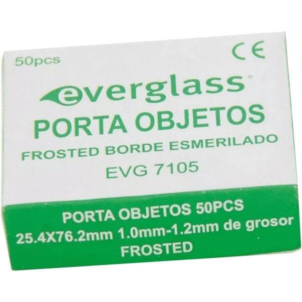 Portaobjeto Borde Esmerilado Frosted X 50 Unidades
