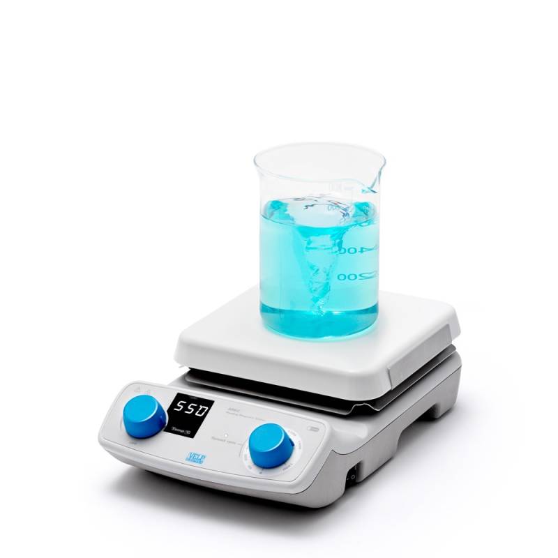 Agitador Magnético con Plancha Calefactora de Cerámica Cuadrada hasta 550 °C. Modelo AREC 7. Marca: VELP