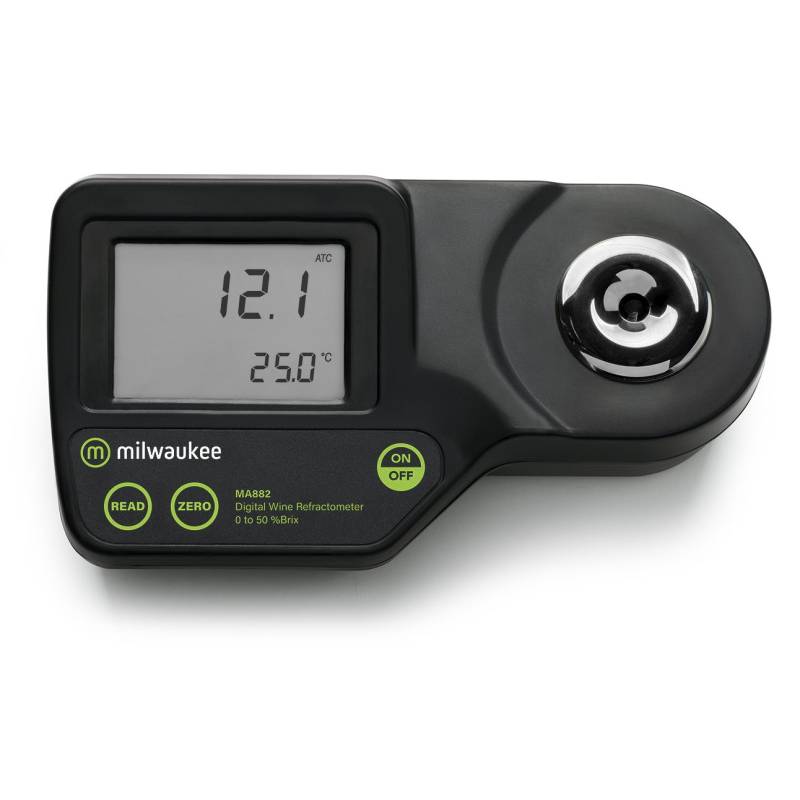 Refractómetro Digital 0-50% BRIX. Modelo MA882.  Marca: MILWAUKEE
