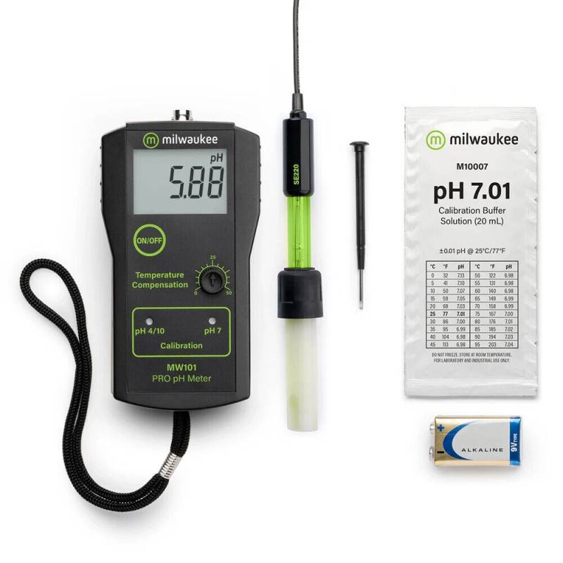 Medidor Portatil pH. Modelo MW101 (Res 0.01). Marca: MILWAUKEE