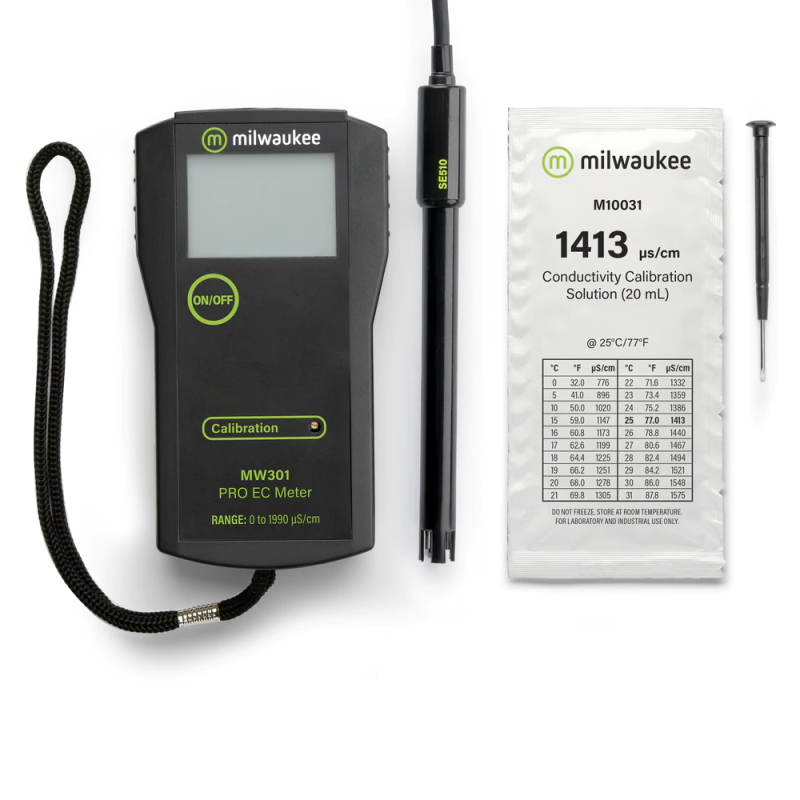 Medidor Portátil de Conductividad. Modelo MW301. Marca: MILWAUKEE