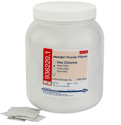 Reactivo para Cloro Libre VISOCOLOR mediante DPD, en frasco x 1000 unidades. Marca Macherey Nagel