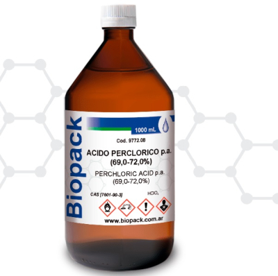 Acido Perclórico 69-72% P.A. x 1000 Ml. Marca: BIOPACK