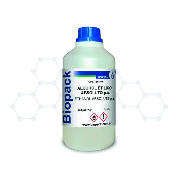 Alcohol Etilico Absoluto P.A. x 1 lt