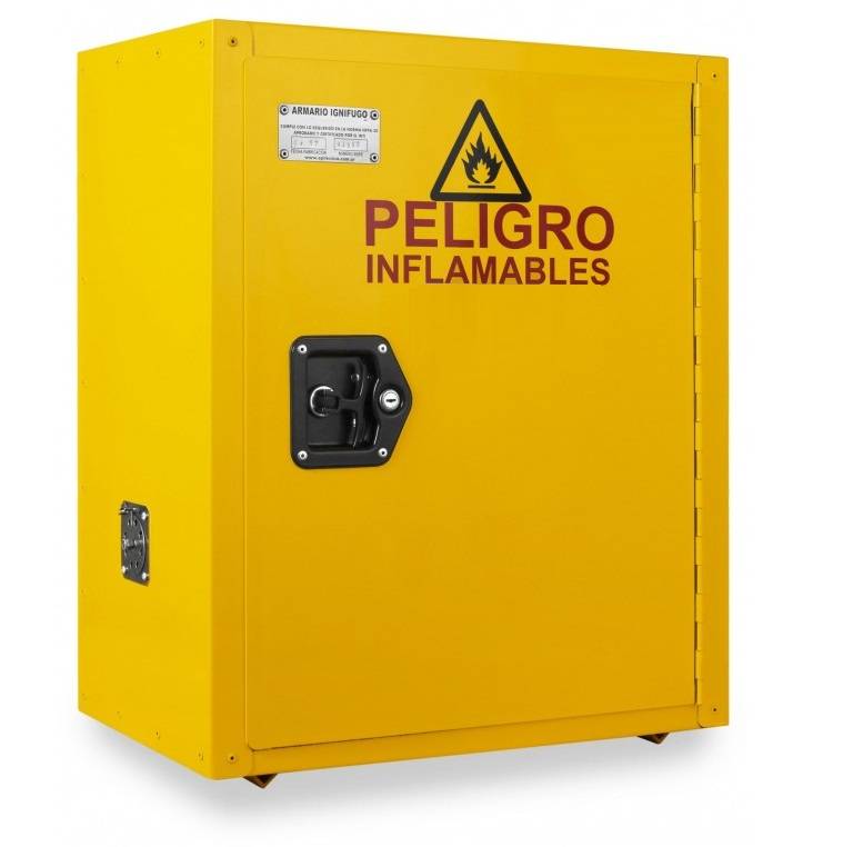 Armario Ignífugo de 19 Lts de Puerta Simple. Acorde a norma NFPA-30. Marca: