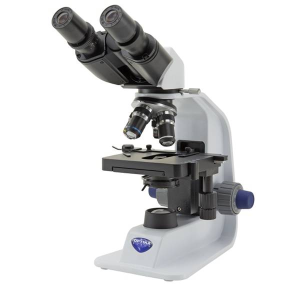 Microscopio Binocular portátil a baterías con objetivos acromáticos. Modelo B-159R-PL, marca Optika.