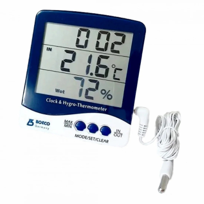 Termohigrómetro Digital max/min in/out. Marca: BOECO