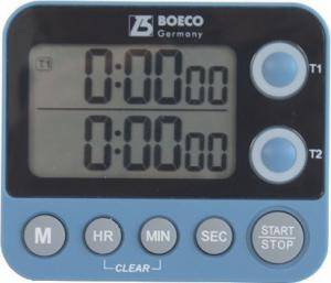Timer Digital de 2 líneas, Pantalla grande. Marca: BOECO