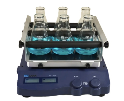 Agitador Orbital Digital con Plataforma Universal de 4 Barras Ajustables, de 100-500 RPM. Modelo SK-O330-Pro. Marca: BIOSMARTEST