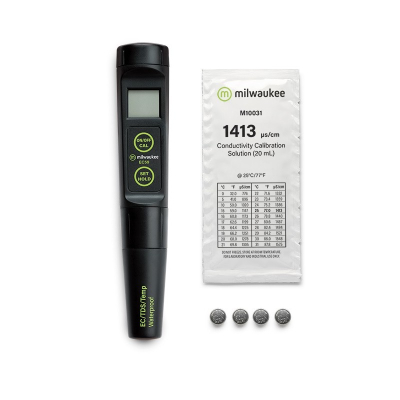 Medidor de  EC/TDS/TEMP de Bolsillo con Electrodo Recambiable. Modelo EC59. Marca: MILWAUKEE
