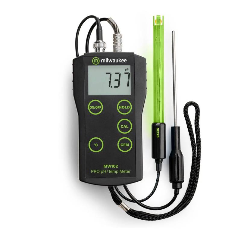 Medidor Portatil para  PH y TEMP. Modelo MW102. Marca: MILWAUKEE