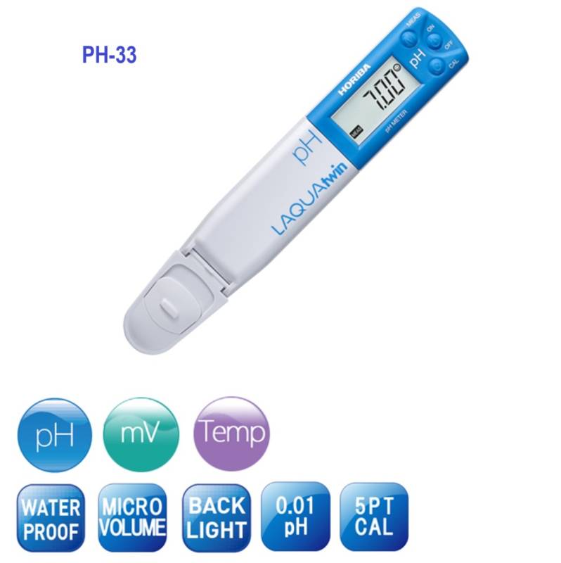 Medidores portatiles de PH. Modelo LAQUAtwin pH.  Marca: HORIBA