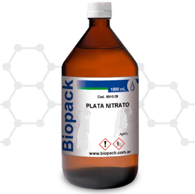 Plata Nitrato Pro Análisis. Marca Biopack