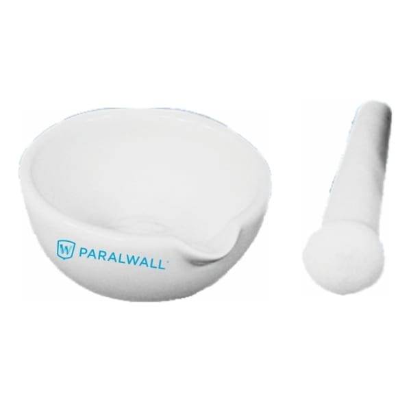 Mortero con pilón de porcelana