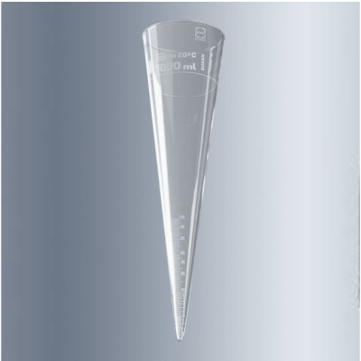 Cono de sedimentación Imhoff de vidrio graduado x 1000ml.